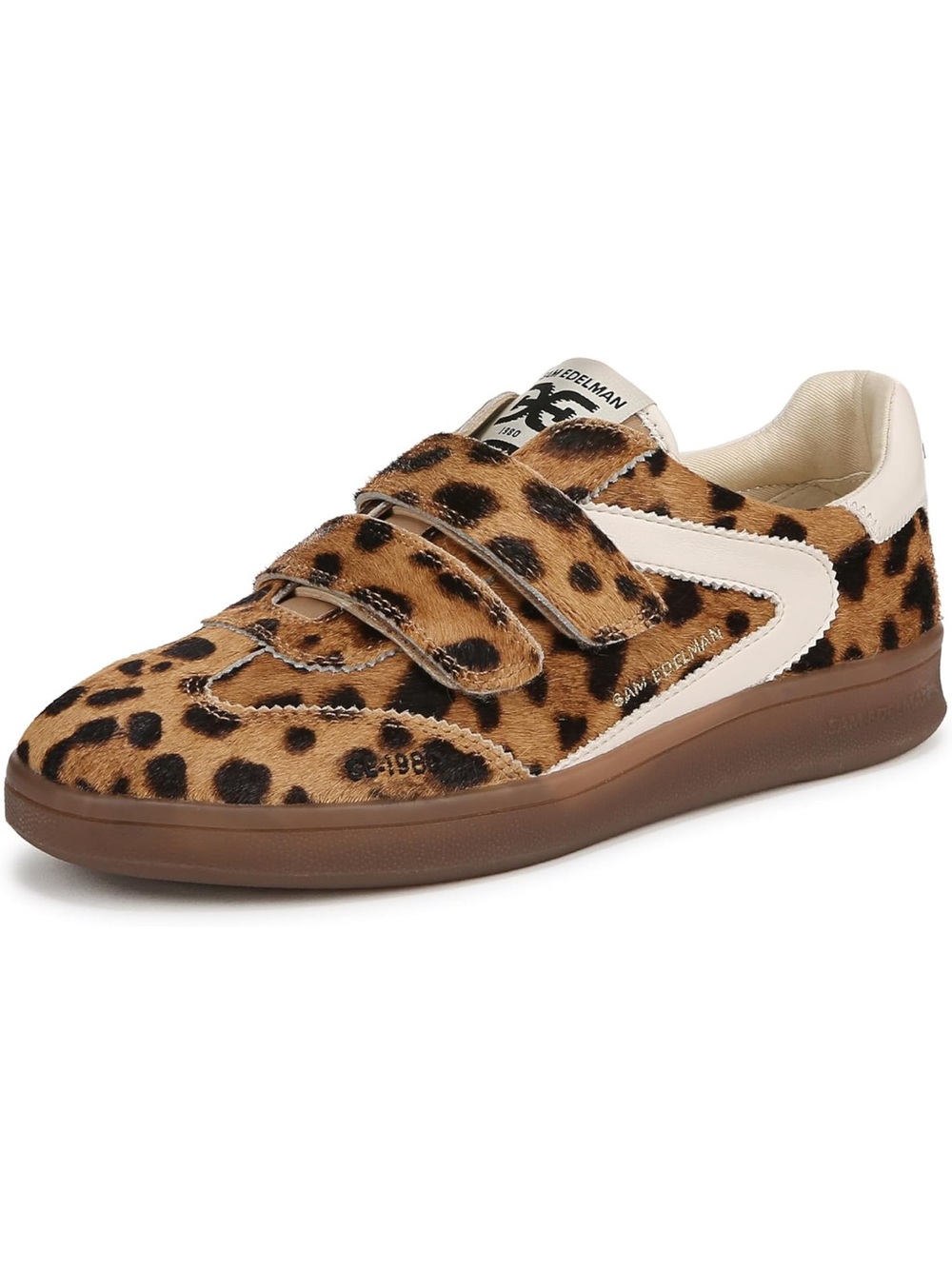 Leopard Print Womens Velcro Sneakers - Sam Edelman